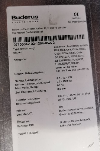 Buderus gasbrenner gb122 - gasbrenner, gb122-19